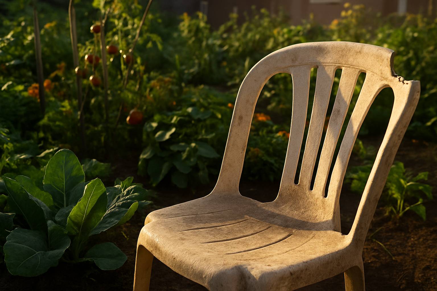 Arrêtez tout ! votre chaise en plastique ruine votre jardin urbain bio