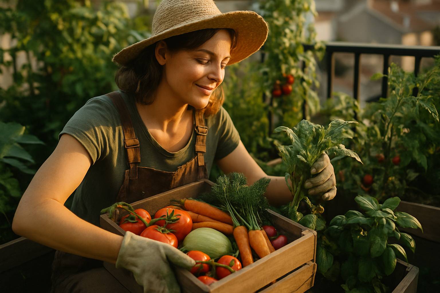 Jardinage urbain : les secrets pour une récolte bio même en petit espace