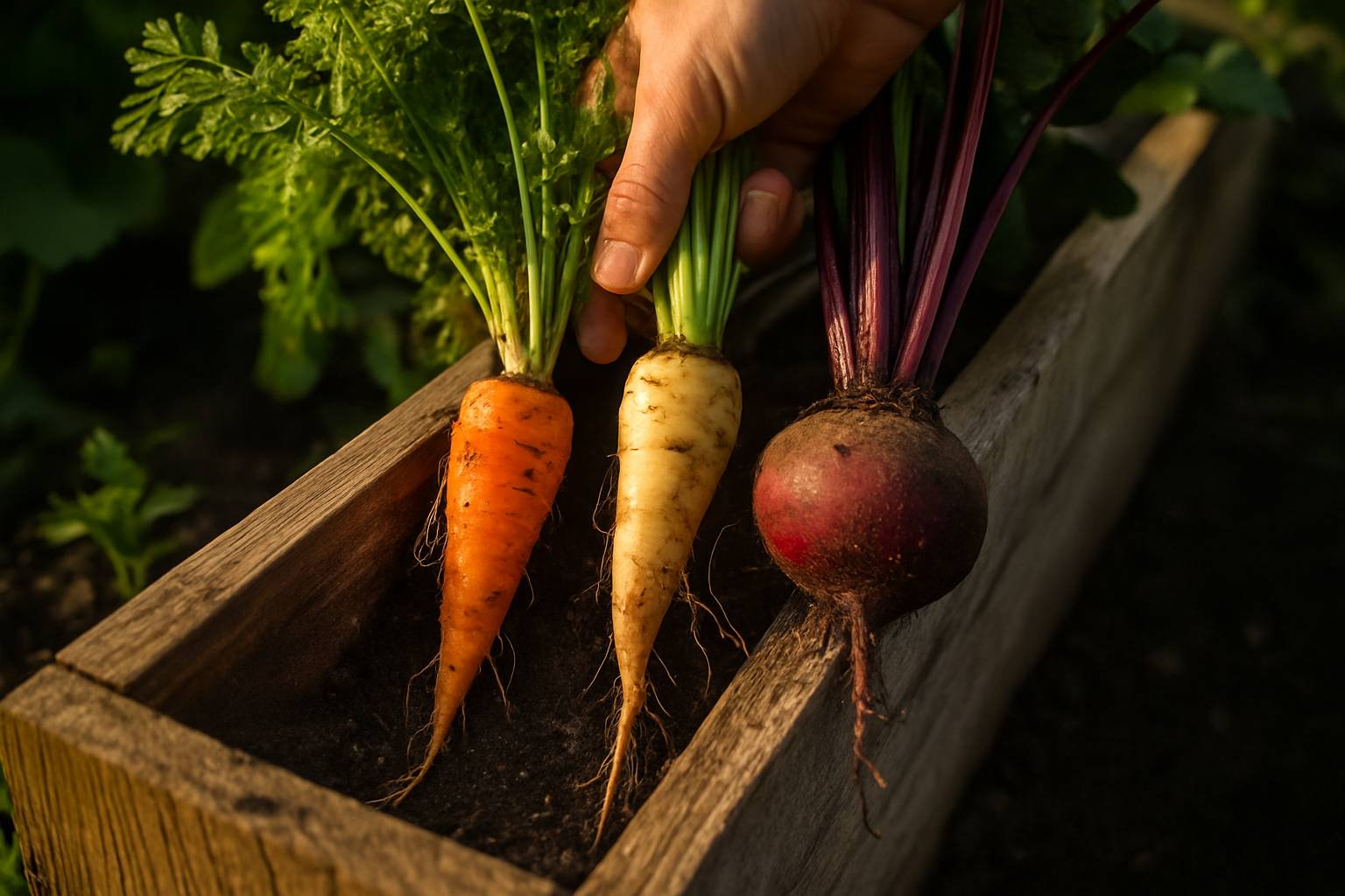 L’expérience inattendue de planter des légumes racines dans des bacs étroits