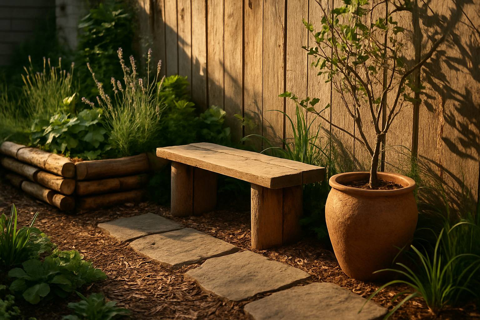 Créer un coin nature en ville : astuces pour aménager avec des matériaux naturels